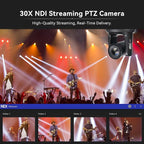 NDI AI Auto-Tracking IP PTZ Camera SDI/HDMI/USB3.0/LAN PoE 30X Optical + 16X - Image 5