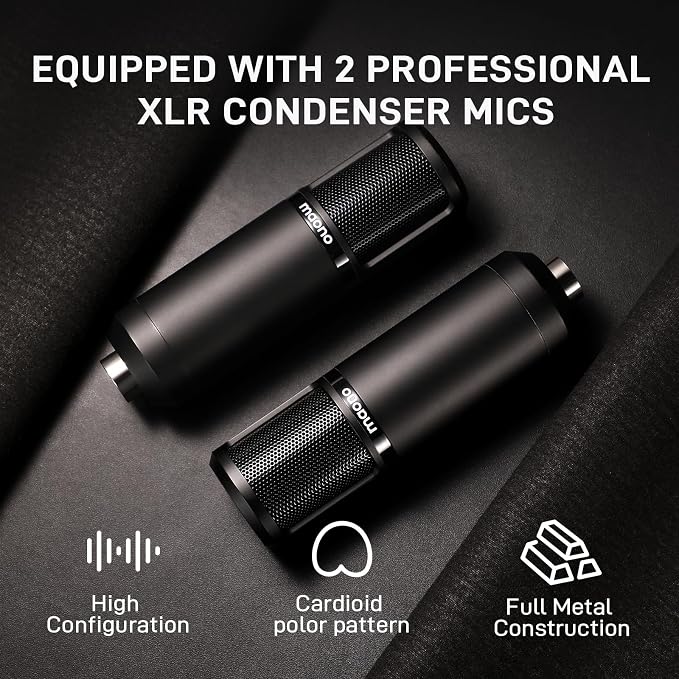 MAONO Podcast Equipment Bundle for 2: Audio Interface Mixer - Image 5