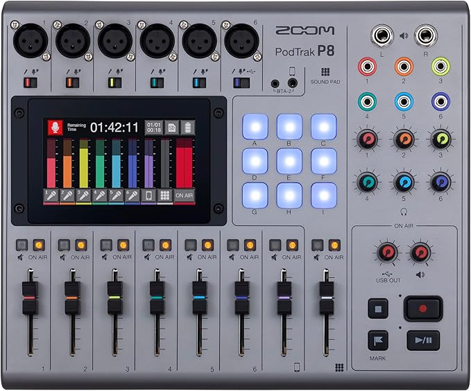 Zoom PodTrak P8 Podcast Recorder by ZoomNorthAmerica