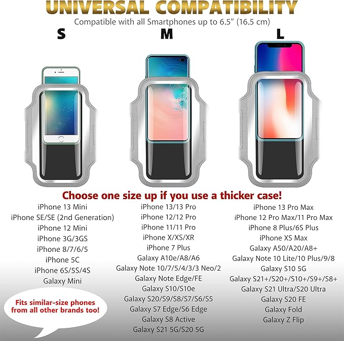 TRIBE Running Phone Holder Armband. iPhone & Galaxy Cell Phone Sports Arm Bands - Image 4