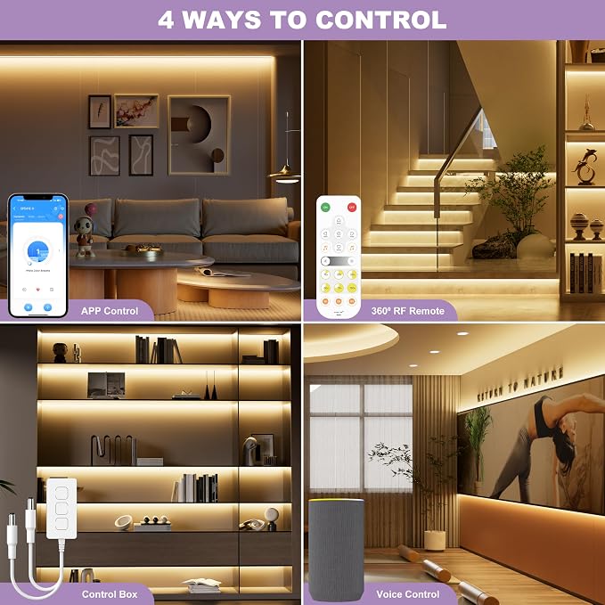 MIWISE LED Dimmer, Smart WiFi+Bluetooth Dimmable Controller - Image 4