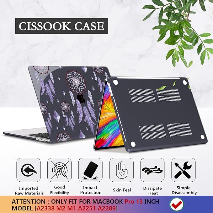 CISSOOK Compatible with MacBook Pro 13 inch 2025-2016 Release M2 M1 Chip A2338 - Image 6