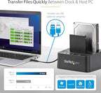 StarTech.com Standalone Hard Drive Duplicator, External Dual Bay HDD/SSD - Image 5