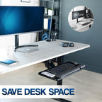 VIVO Premium Adjustable Computer Keyboard and Mouse Platform Tray, Ergonomic - Image 8