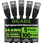 GEARit Cat 6 Ethernet Cable Pack by GEARit