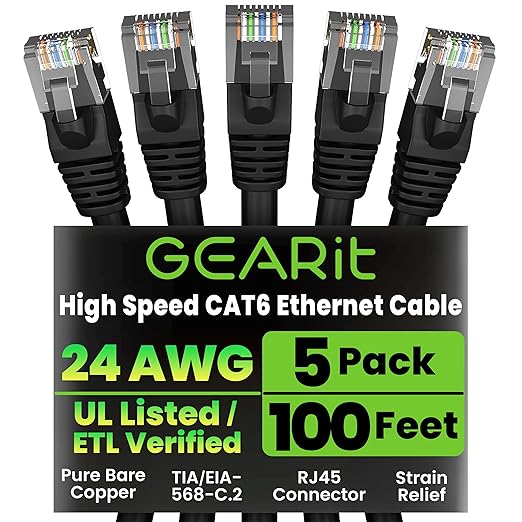 GEARit Cat 6 Ethernet Cable Pack by GEARit