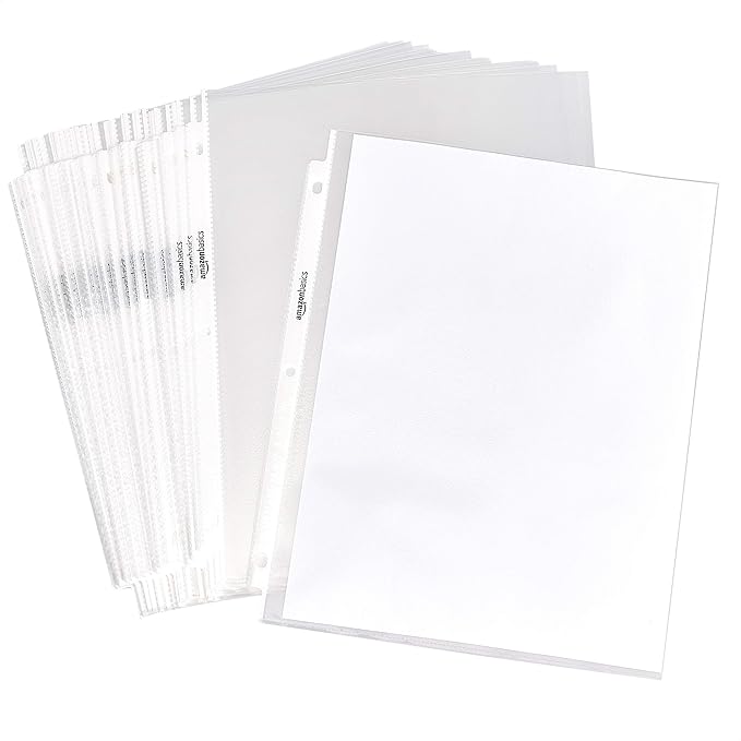 Amazon Basics Sheet Protector, 8.5 x 11 by AmazonBasics