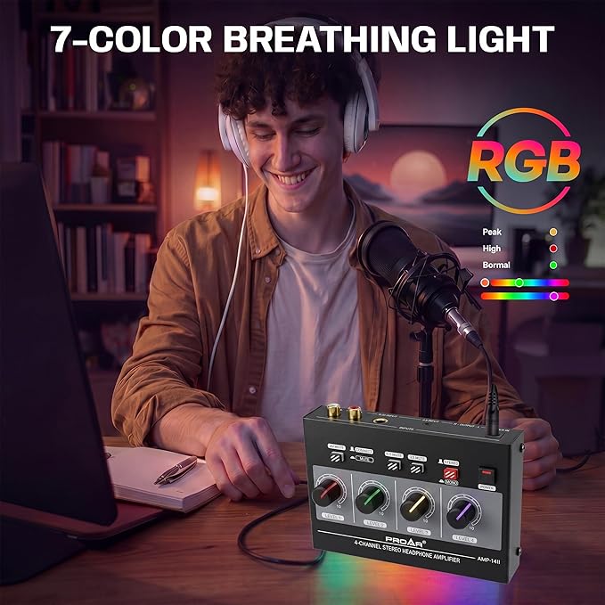 4-Channel Headphone Amplifier, 8 Outputs - Image 5