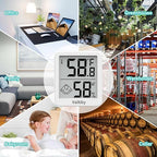 Indoor Humidity Meter Hygrometer 3Pack, Room Thermometer - Image 8