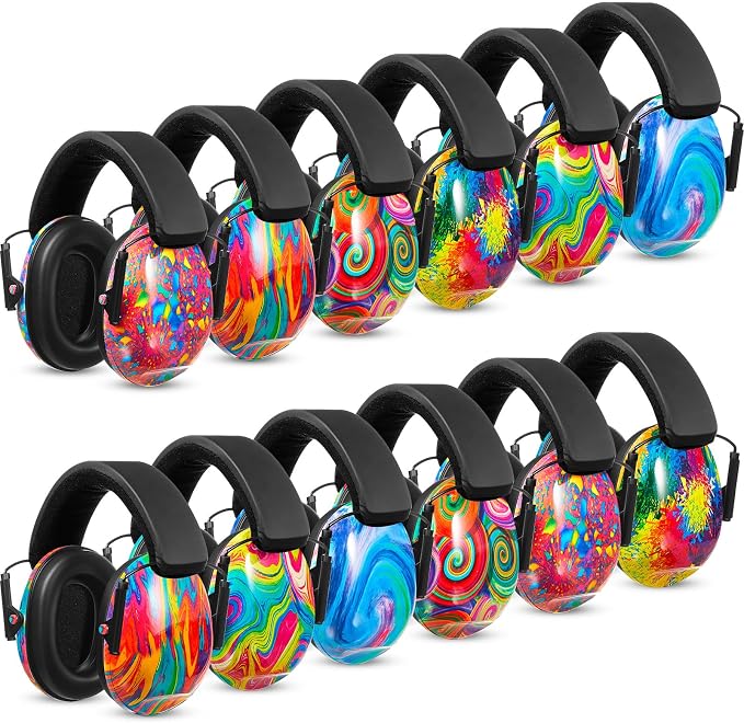 Amylove 12 Pcs Kids Ear Protection Noise Cancelling Headphones Ear Muffs Bulk by Amylove