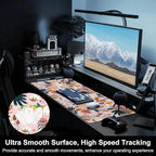 Mouse Pad, Large Colorful Flowers and Berries Desk Mat, Extended Non-Slip - Image 5