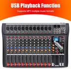 GX12 Professional Sound Board Console 12 Channel Mixer Interface Digital USB - Image 4