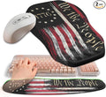 2-in-1 Ergonomic Set, Wave Keyboard Wrist Rest and Massage Slope Mouse Pad by Gleamtide