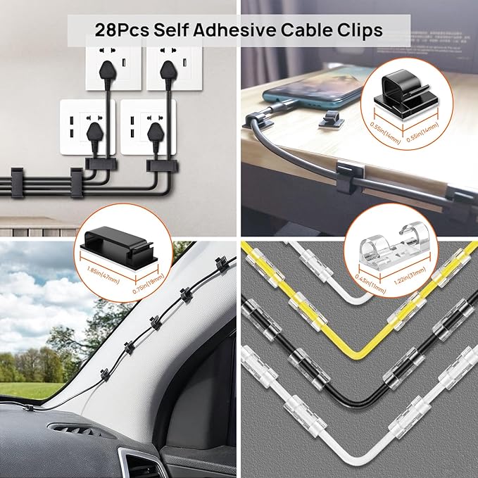 193 PCS Cable Management Kit - Image 4
