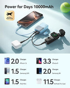 INIU Portable Charger, Ultra Mini 10000mAh 45W Fast Charging Power Bank - Image 4