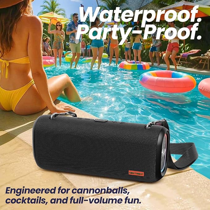 Vibe Pro Outdoor Bluetooth Speaker, 80W Peak Loud Portable Wireless Speaker - Image 2