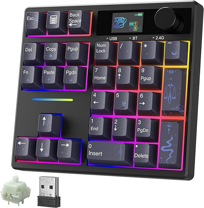 BOYI TD31Pro Mechanical Number Pad, RGB HotSwap Numpad by BOYI