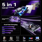 Retractable Car Charger with Aromatherapy and Starlight, 5 in 1 USB C Car - Image 4