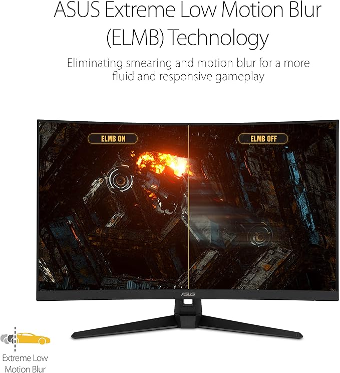ASUS TUF Gaming VG328H1B 32” Curved Monitor, 1080P Full HD, Extreme Low Motion - Image 4