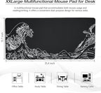 Large Gaming Mouse Pad for Desk, Kanagawa XXL Mouse Pad 35.4x15.7 Inch - Image 2