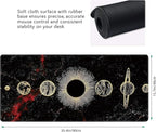 Galaxy Planet Large Mouse Pad, Gaming Keyboard Desk Pad, Extended Mouse Mat - Image 3