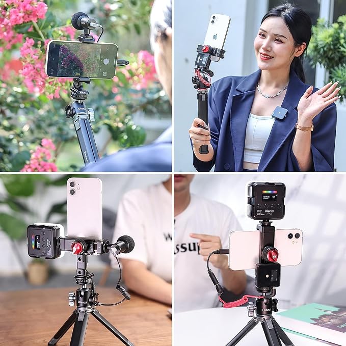 ULANZI ST-27 Phone Tripod Mount, 360° Metal Phone Holder - Image 6