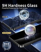 NIMASO for iPhone 16e/13 Pro/13/14 Screen Protector, 2 Pack Privacy Tempered - Image 6