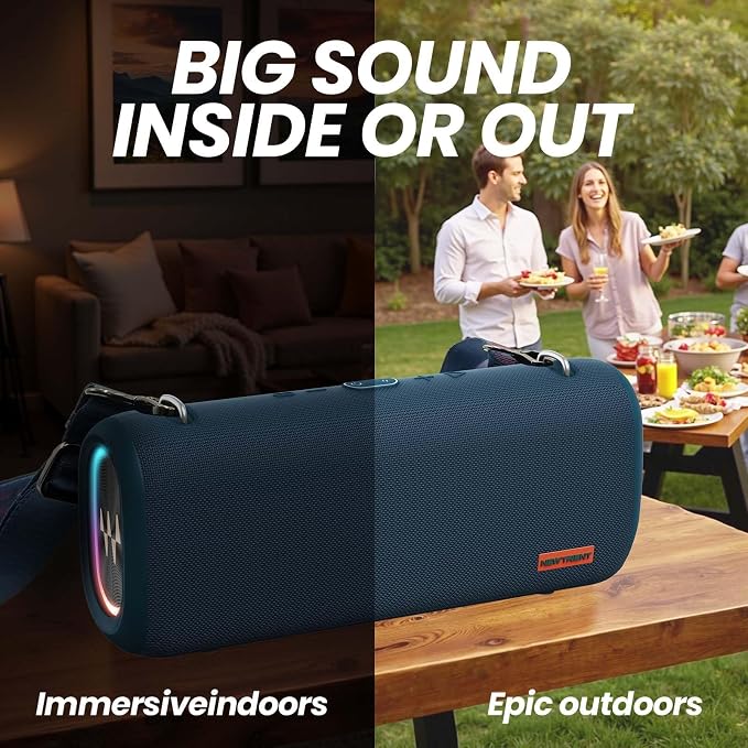 Vibe Pro Outdoor Bluetooth Speaker, 80W Peak Loud Portable Wireless Speaker - Image 2
