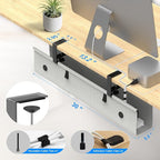 Under Desk Cable Management Tray, 30-inch No-Drill Cord Organizer - Image 7