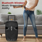 Pyle Wireless Portable PA Speaker, 1000W Bluetooth Loudspeaker, 12” Subwoofer - Image 5