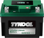 TYKOOL YTX4L-BS YTZ5S Lithium LiFePO4 Motorcycle Battery, 2X Cranking Amps 140A by TYKOOL