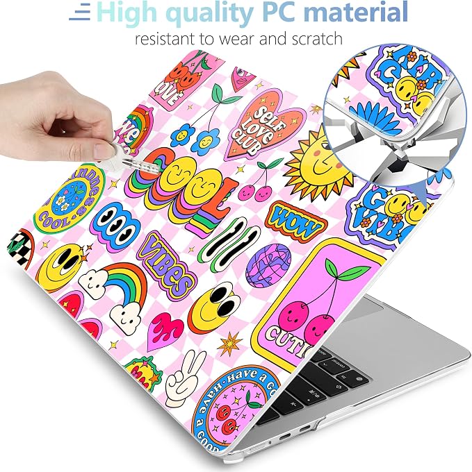 MEEgoodo Case for M4/M3/M2 MacBook Air 13.6 inch Case 2025 2024 2022, Fit Model - Image 4