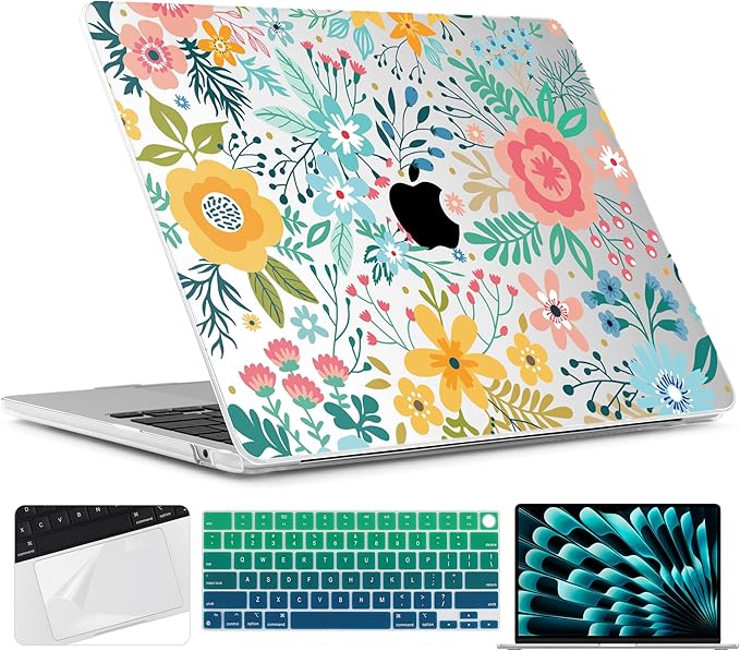 TWOLSKOO Compatible with M4 MacBook Air 15 inch Case 2025-2023 Released Model by TWOLSKOO