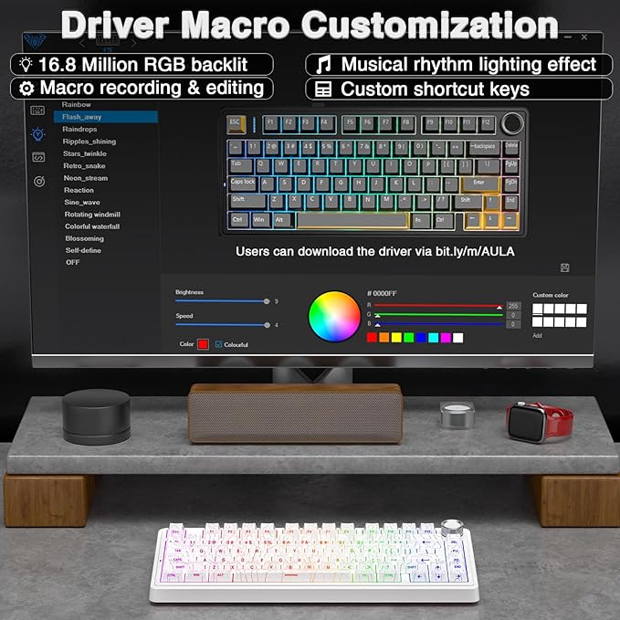 AULA F75 Pro Wireless Mechanical Keyboard - Image 8