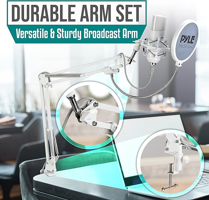 Pyle USB Condenser Microphone Streaming Kit - Image 3