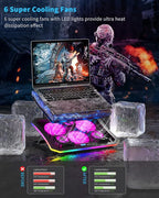 Laptop Cooling Pad, KeiBn RGB Laptop Cooler - Image 2