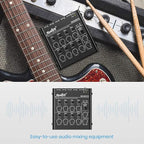 Moukey Audio Mixer, DC 5V, 8 Stereo Ultra, Low Noise 8 Channel Line Mixer - Image 6