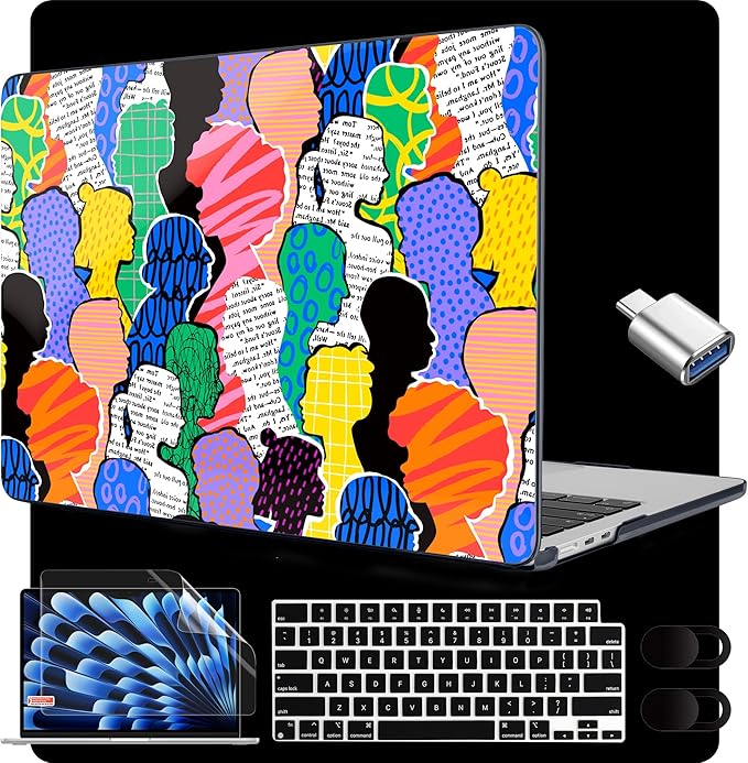 MEEgoodo for M4/M3/M2 MacBook Air 15.3 inch Case 2025 2024 2023, Case Fit Model by MEEgoodo