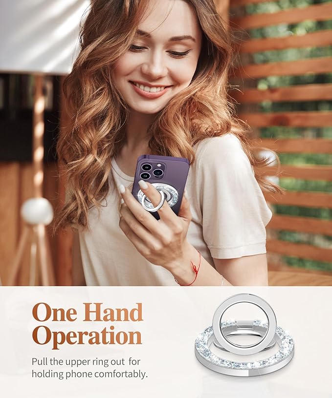 GVIEWIN Magnetic Phone Ring Holder, Compatible - Image 6