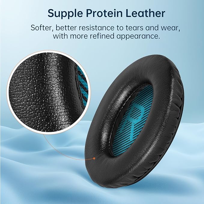 Aurivor Replacement Ear-Pads for Bose QuietComfort QC 35 25 15 2 Headphones - Image 4