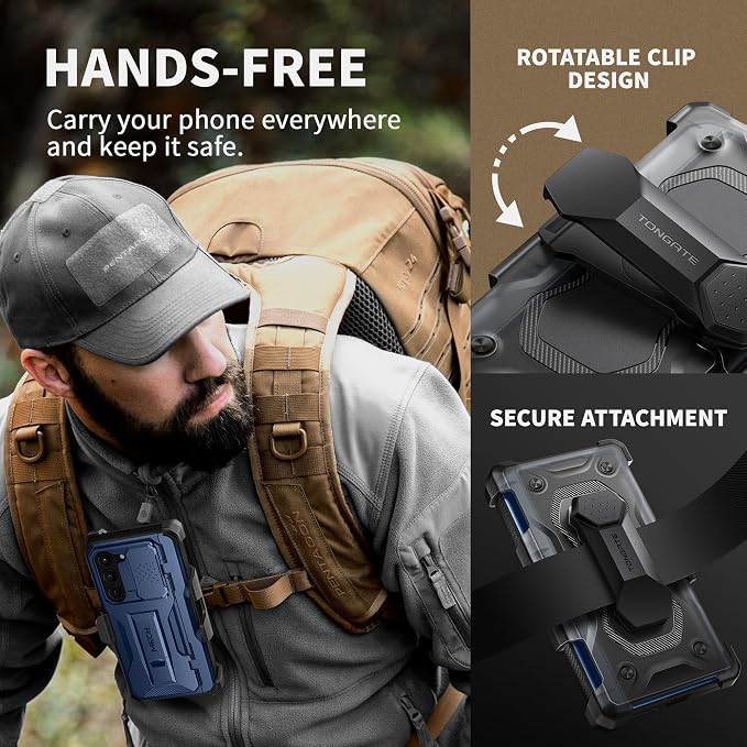 TONGATE for Z Fold 5 Case, Full-Body Military Drop Phone Case for Samsung - Image 7