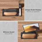 UPERGO Vertical Laptop Stand, Dual Slot Wooden Laptop Holder Vertical - Image 6