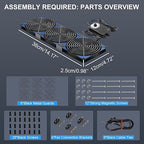 120mmx3 360mm Adjustable Computer PC Vent Fans 3-12V Speed Controller - Image 5