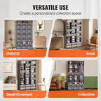 VEVOR Media Storage Cabinet, Adjustable DVD Cabinet, CD Storage, Protects & - Image 8