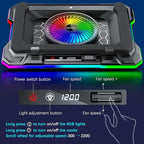 MOOJAY Laptop Cooling Pad Powerful Turbo Fan RGB Gaming Notebook Cooler - Image 4