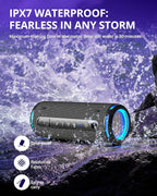 Tronsmart T7 Lite 24W Portable Bluetooth Speaker, Enhanced Bass, Rainbow Light - Image 4