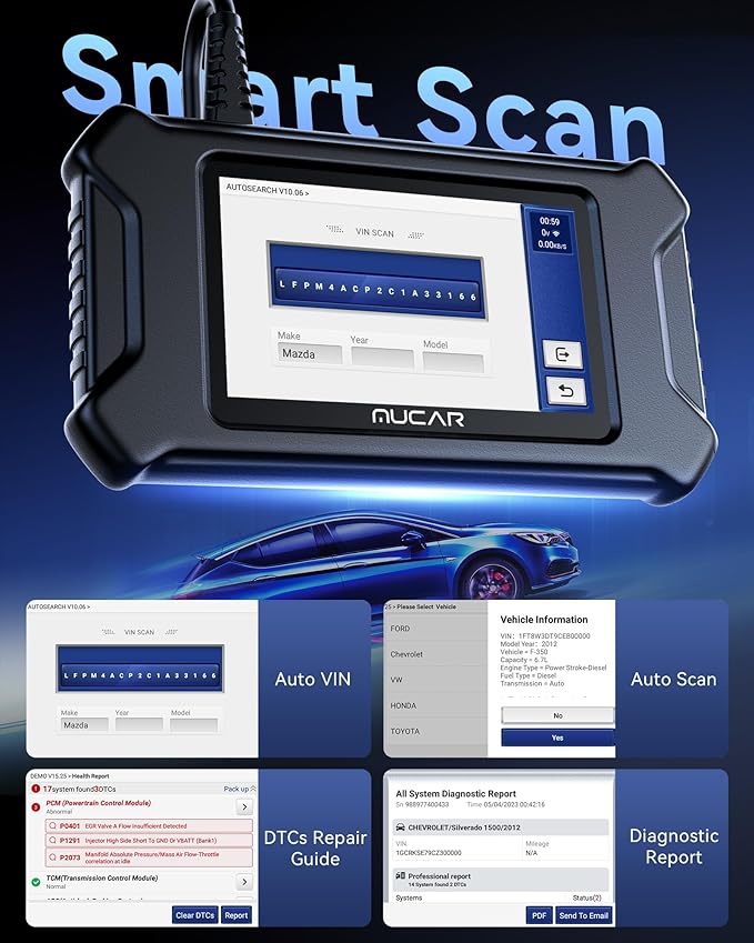 MUCAR CS90 OBD2 Scanner Diagnostic Tool - Image 7