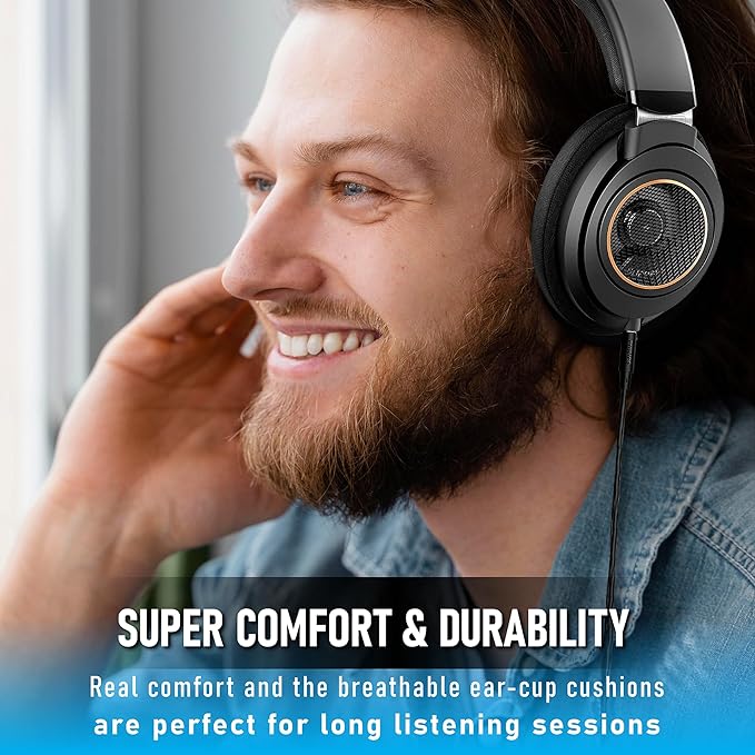 PHILIPS Over Ear Open Back Stereo Headphones Wired - Image 4