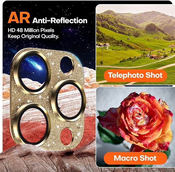 Camera Lens Protector for iPhone 16 Pro Max/16 Pro/15 Pro Max/15 Pro/14 Pro - Image 5