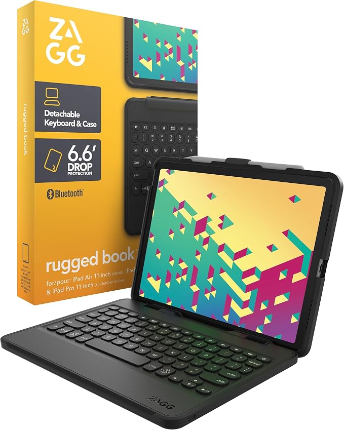 ZAGG Rugged Book Detachable Case and Magnetic-Hinged Keyboard by ZAGG